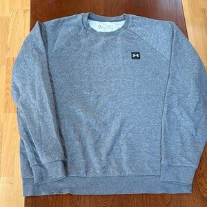 Under Armour Men's Heather Gray Crewneck Sweatshirt Large